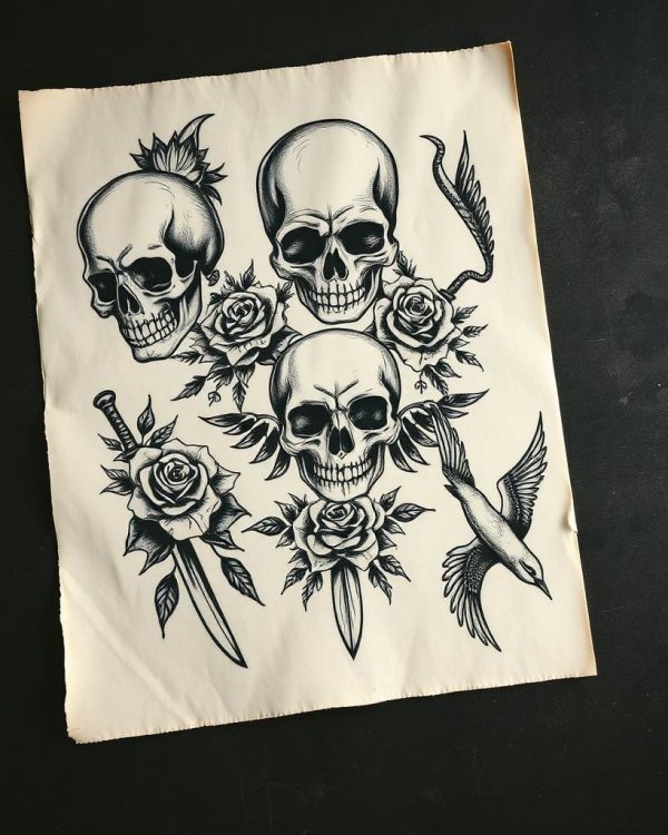 Tattoo Flash Print No. 01